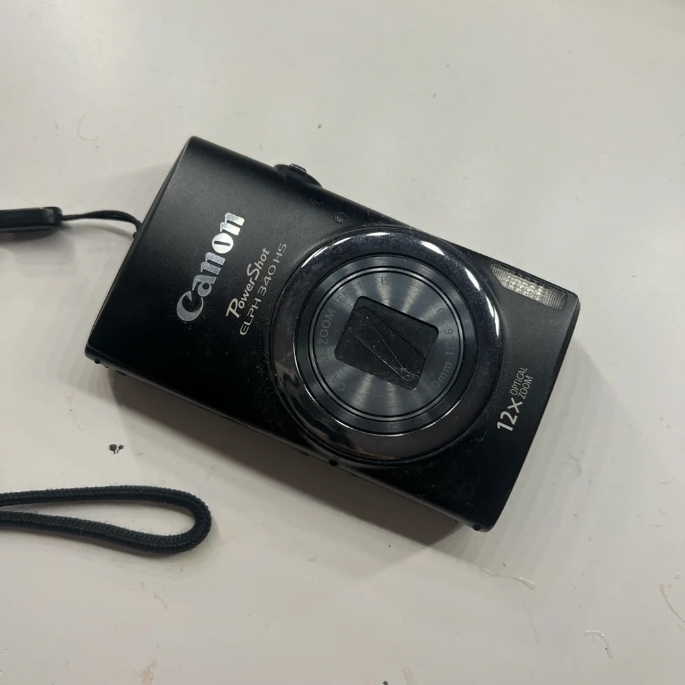 Canon PowerShot ELPH 340HS Black Digital Camera